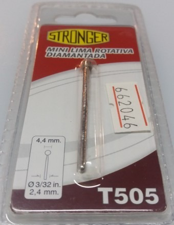 Mini Lima Rotativa Diamantada 4,4mm T505 Stronger - Herracor