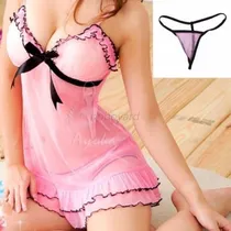Comprar Sexy Babydoll \u002Flenceria Fina\u002Ffull Encaje\u002F Incluye Hilo\u002F2 Pza