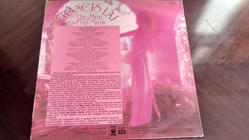 Vinilo Lp De Francis Lai --the Man And His Music (xx966. (Usado)