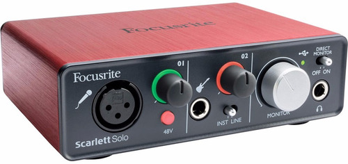 Interface Focusrite Scarlett Solo Nueva - Entrega Inmediata