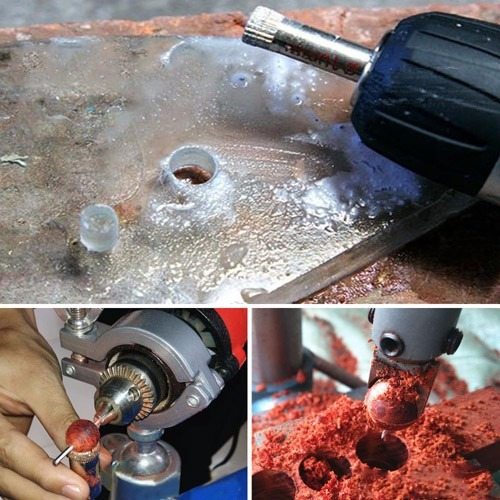 Broca Diamantada 3mm Fresa Vidro Granito Serra Copo