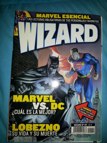 Wizard Revista De Personajes De Comics