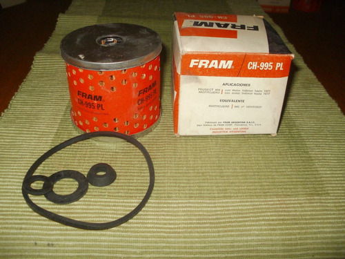 Filtro De Aceite Fram Peugeot 404 Rastrojero Motor Indenor