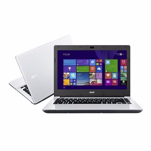 Notebook Acer  - 14  Intel Core I3, 4gb, Hd 1tb - Branco