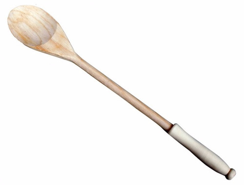 Imagen 3 de 6 de Cuchara Para Cocina De Madera - 50 Cm - Smart Cook