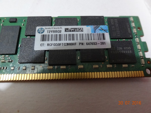 Memoria Pc3l-10600 Ecc Para Servidor 16 Gb Reg.