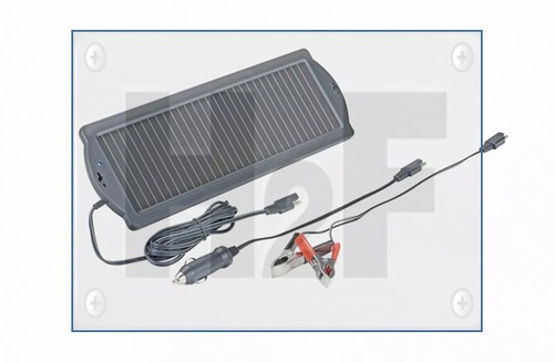 Broca Cargador Solar De Bateria Auto Y Barco 1.5 Watts 12v