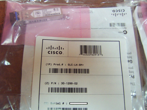 Cisco Transceiver Mn Sfp Glc-lh-sm 1310nm 10km Nuevo Gbic Mm