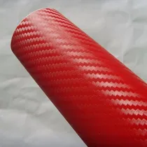 Comprar Vinilo Fibra De Carbono 3d Con Burbuja De Aire Vinil Rojo