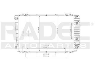 Radiador Ford Grand Marquis 1991-1992-1993 V8 4.6 Lts Auto