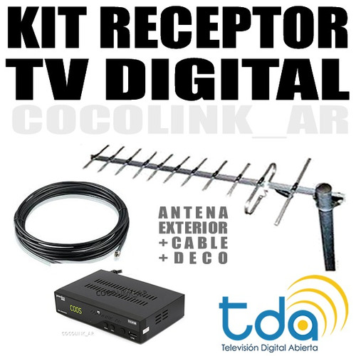 Kit Tda Lga Distancia Deco Sinto + Antena Ext + 10 Mt Cable