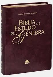 Bíblia De Estudo Genebra Vinho Ultima Ed Atualizada + Frete