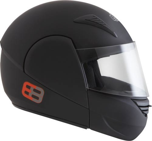 Capacete para moto  escamoteável EBF Capacetes E8  Solid  preto-fosco tamanho P 