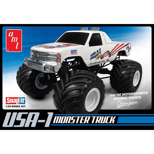 Ronda 2 Ee.uu.-1 A Escala 1:32 Monster Truck 4x4 Kit Snap