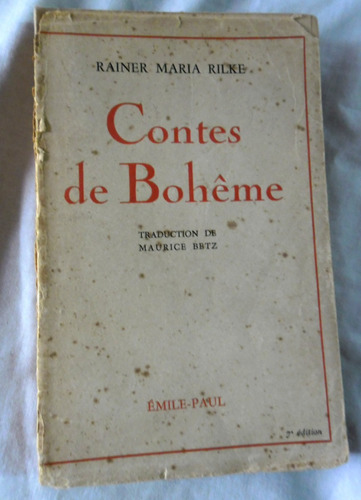 Contes De Boheme - Rainer María Rilke  - 1939