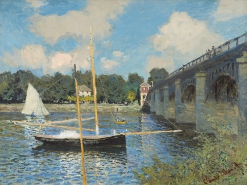 Claude Monet - Puente En Argenteuil - Lámina 45x30 Cm.
