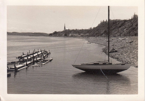 Quebec Antigua Fotografia Costa Rio Botes Vintage