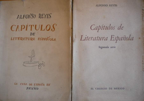 Reyes Alfonso / Capítulos De Literatura Española. / 2 Volume