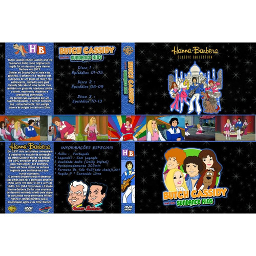 Coleção Hanna Barbera Butch Cassidy Com 3 Dvds
