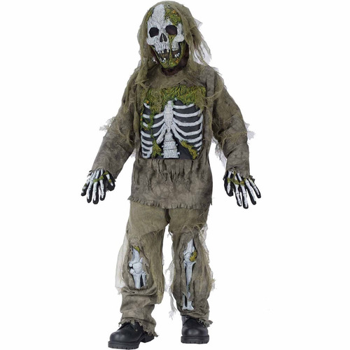 Disfraz De Zombie Esqueleto Niño Halloween