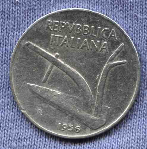 Italia 10 Lire 1956 * Trigo * Agricultura *