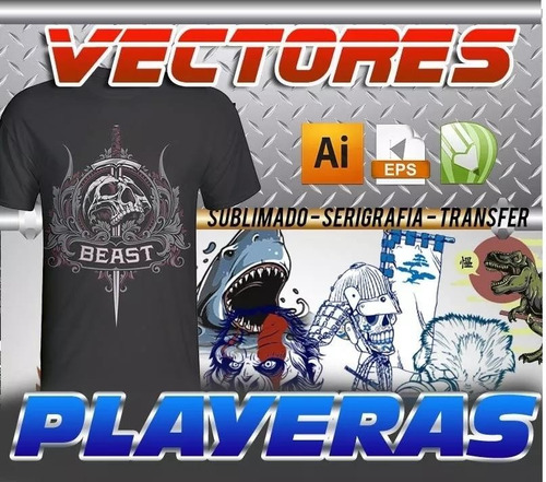 Vectores Megacoleccion Serigrafia O Estampado Para Franelas