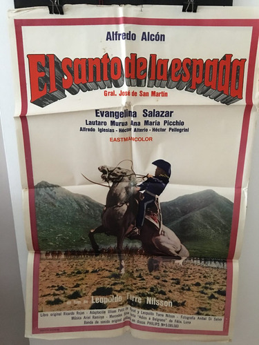 Afiche De Cine Original - El Santo De La Espada