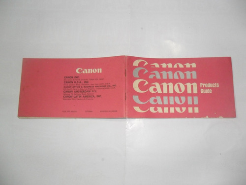 Canon Guia Productos Camara Filmadora Lente Binocular Foto