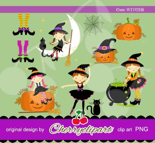 Kit Imprimible Halloween Imagenes Clipart Cod 15