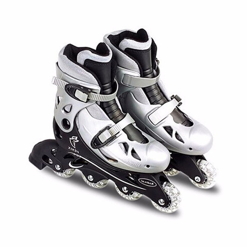 Patins Kit Acessorios Roller 34 A 37 Prata