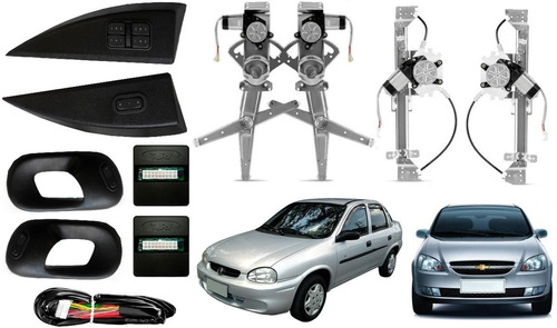 Kit Vidro Eletrico Corsa Classic 4 Portas 1988 99  2000