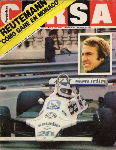 Revista Parabrisas Corsa Nro. 729 * Carlos Reutemann * 1980