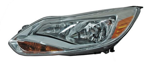 Faro Ford Focus 12-13-14 Fondo Cromado Izquierdo