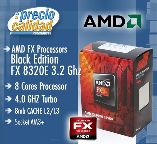 Micro Procesador Amd Fx e 3 2ghz 4 0ghz Am3 Mercado Libre