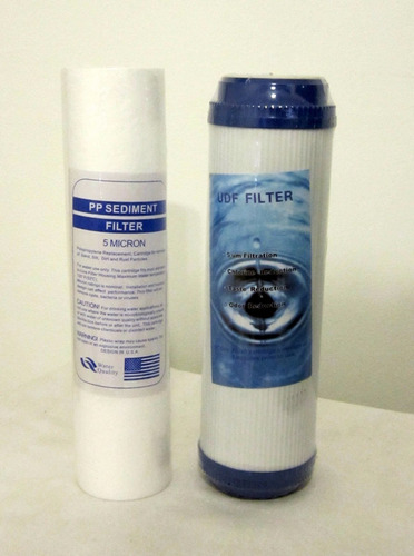 Par Cartuchos Para Filtros Agua P P Y Carbón Activado