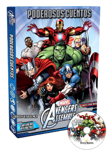 Libros Cuentos Los Vengadores Avengers 8 Tomos + Cd