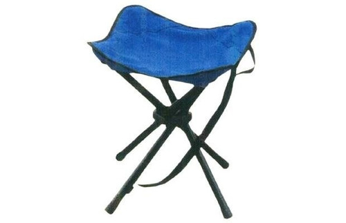 Banco Banqueta Plegable Lona Camping 4 Patas