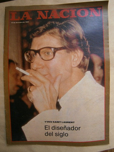 La Nación Revista - Año 1990 -  Ives Saint Laurent