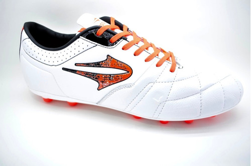 Botines Topper Hbd Quo  Con Tapones   Blanco C/naranja