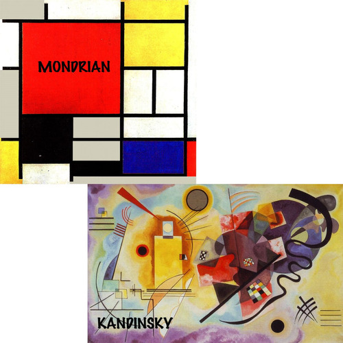 Reproducciones Pinturas Kandinsky, Klee, Chagall De 27x43 Cm