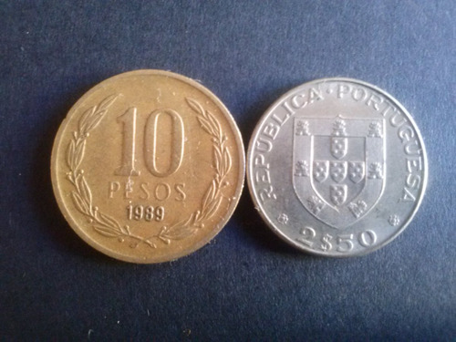 Moneda Portugal 2,50 Escudos 1977 Niquel (c24)