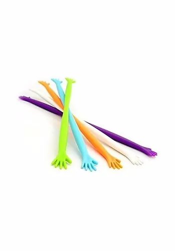 Agitador De Tragos Manitos Colores X 500 Unidades Oferta !!!