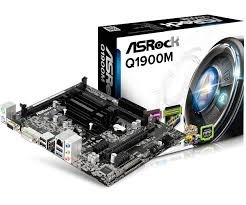 Placa Mãe + Cpu Asrock Q1900m Vga Dvi Som Hdmi Usb Ps2 Ddr3