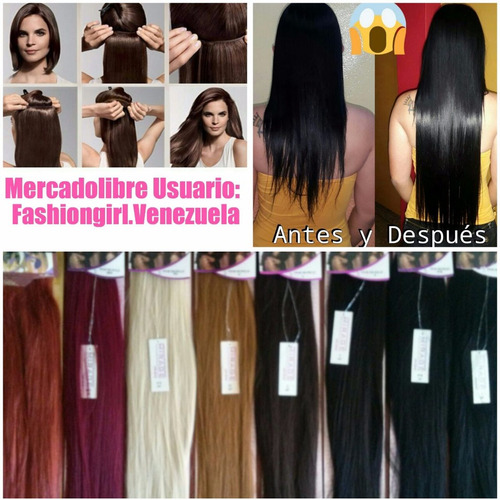 Extensiones Naturales 100% 24 Pulgadas Y 100cm De Ancho