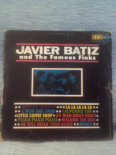 Album Homonimo Lp Nacional Javier Batiz And The Famous Finks