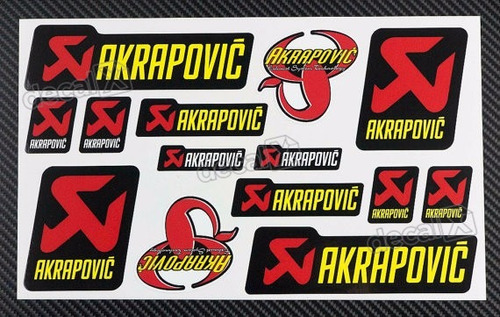 Kit Adesivos Capacete Akrapovic Ktcp124 Fgc