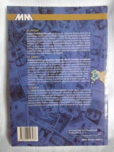 Imagen 2 de 5 de Analisis Economico De Paises R. Pampillon Olmedo Mcgraw Hill