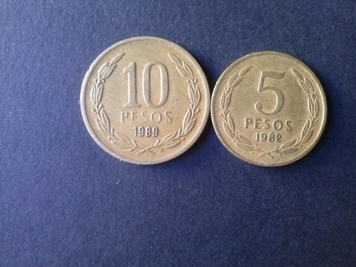 Moneda Chile 5 Pesos 1982 Bronce (c15)