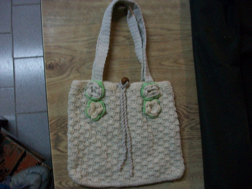 Cartera De Hilo Tejida Al Crochet