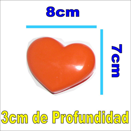 Molde Silicon Ponque 6 Corazones Vela Arcilla Sc1409